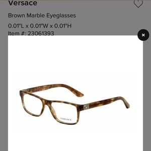 NWT Versace glasses gray
